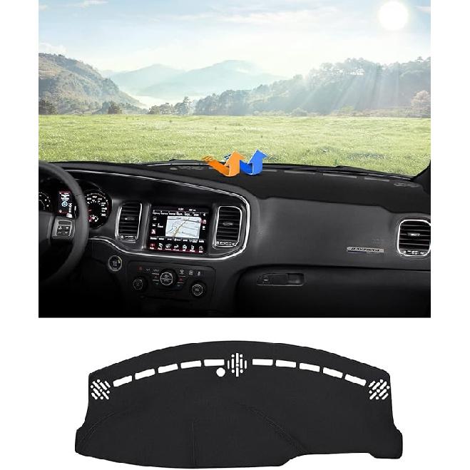 Autorder Dashboard Cover Mat For 2002-2005 Dodge Ram 1500 & 2003-2005 2500/3500 Accessories Dash Cover Flannel Dash Mat Sunshade Glare UV Rays