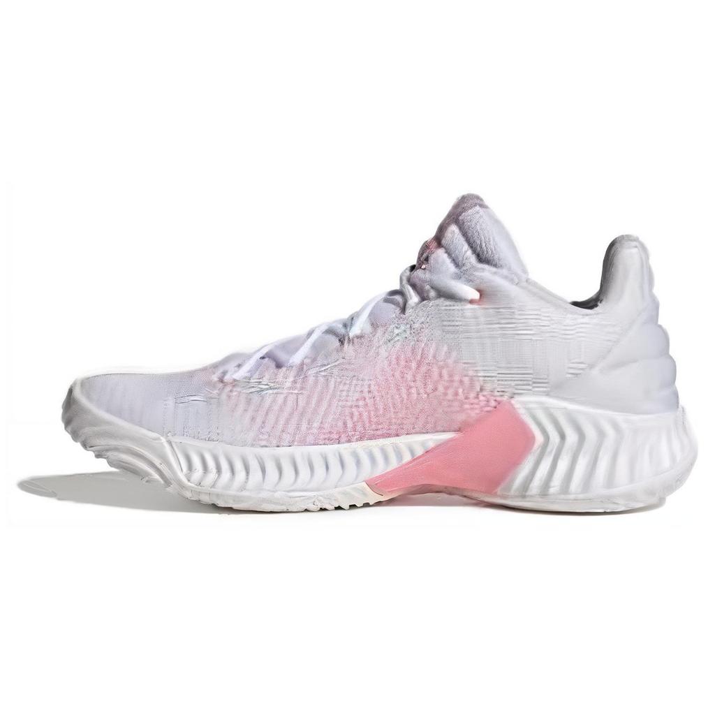 Adidas Pro Bounce 2018 Comfortable Sports Non-Slip Durable Low-Top Basketball Shoes Unisex Sneakers Pink White IG4494