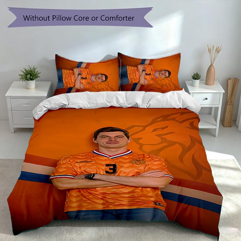 3pcs Racing Driver M-Max Verstappen Themed Duvet Cover Set, Includes 1 Duvet Cover and 2 Pillowcases,Skin-Friendly&Comfortable Fabric,Suitable Bedding