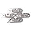 X7JF 6Pcs Universal Kayak Boat Deck Fixing Buckle 5mm Eye Plate Oblong Pad Hardware