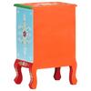 Hand Painted Nightstand 40 x 30 x 60 cm Solid Mango Wood