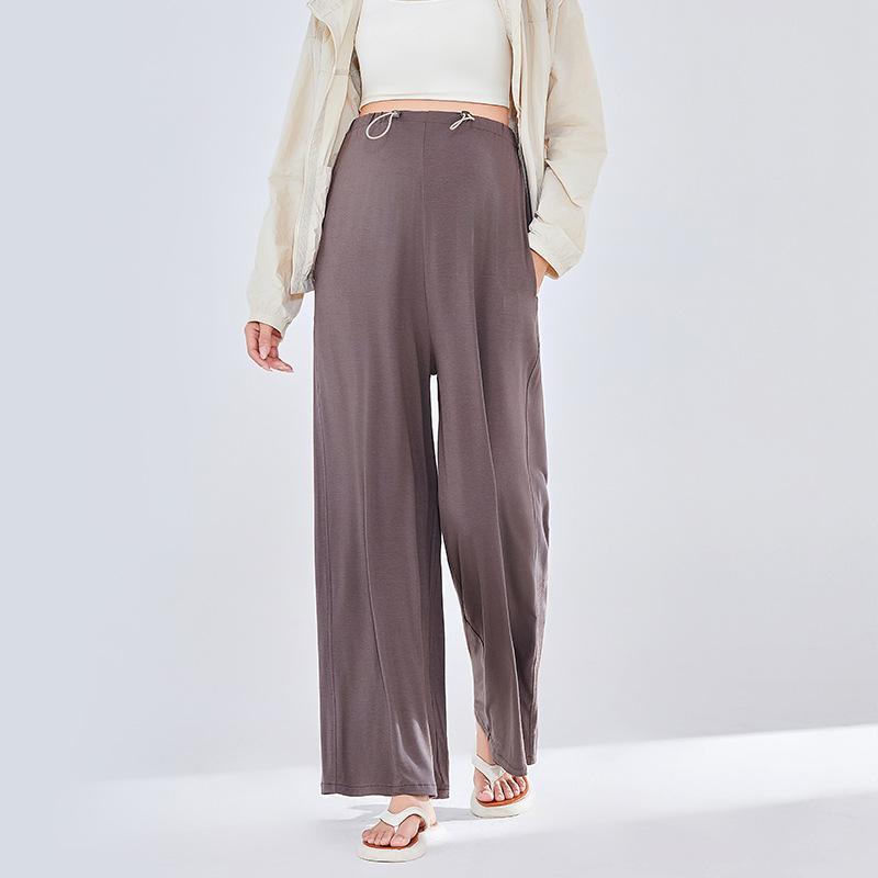 Maternity Pants Wear Loose Home Modal Maternity Clothing Spring and Summer New Thin High-waisted Large-size Maternity Wide-leg Pants