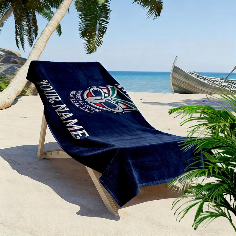 New Zealand Warriors Print Beach Towel, Large Soft Quick Dry Towel for Beach Camping Swimming