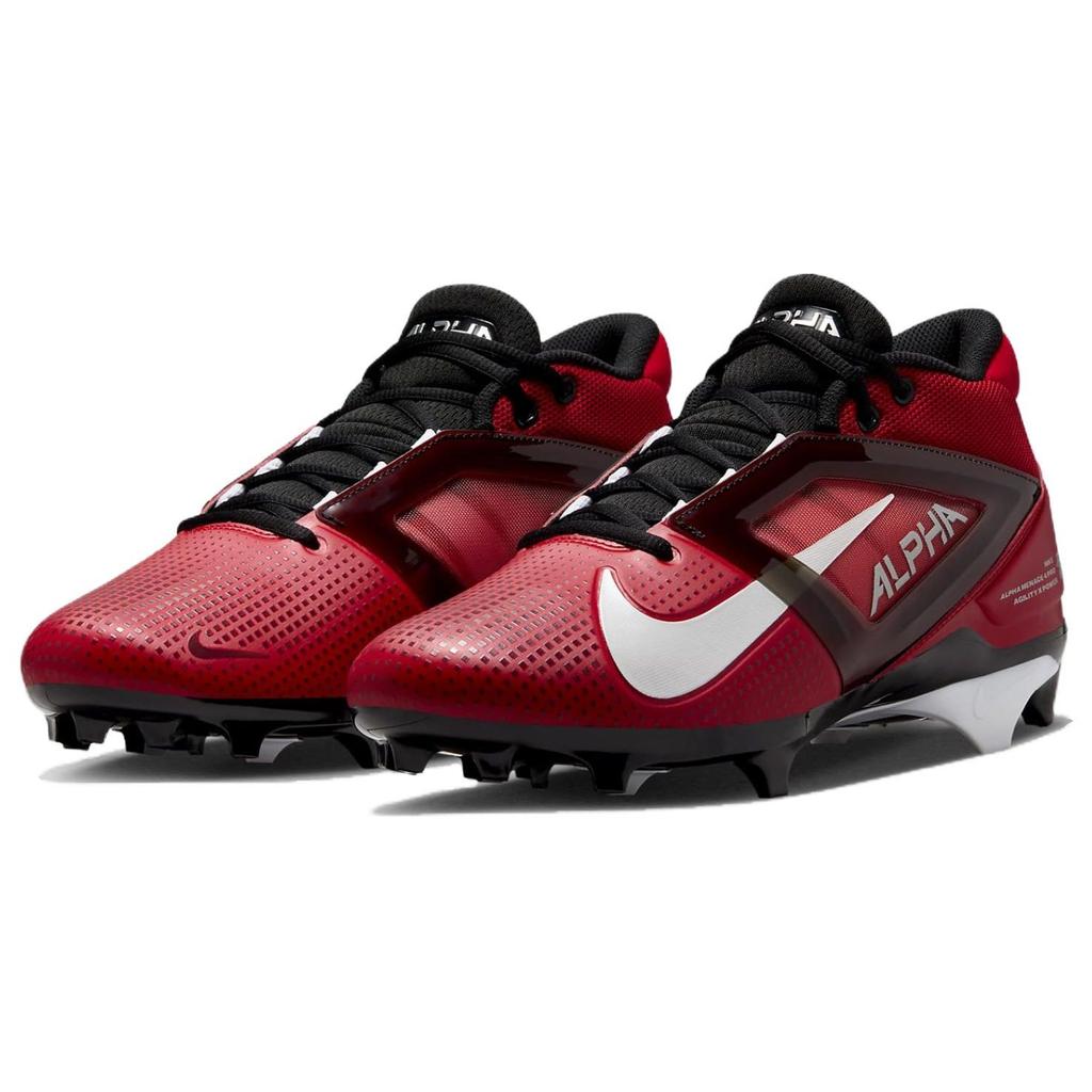 Nike Alpha Menace 4 Pro University Red White Men Sneakers Metallic-Silver Team-Red FD7037-600