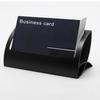Stylish Aluminum Alloy Desktop Q Shape Business Card Holder for Tradeshows