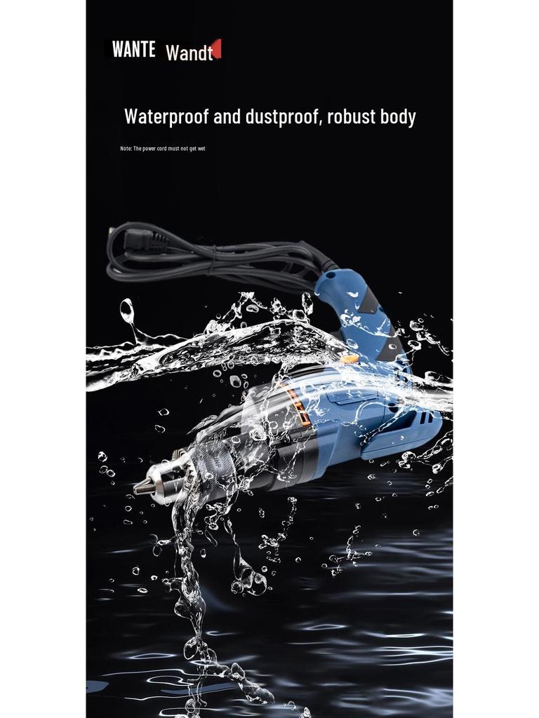 High-Power Multifunctional Electric Hand Drill and Screwdriver for Household Use