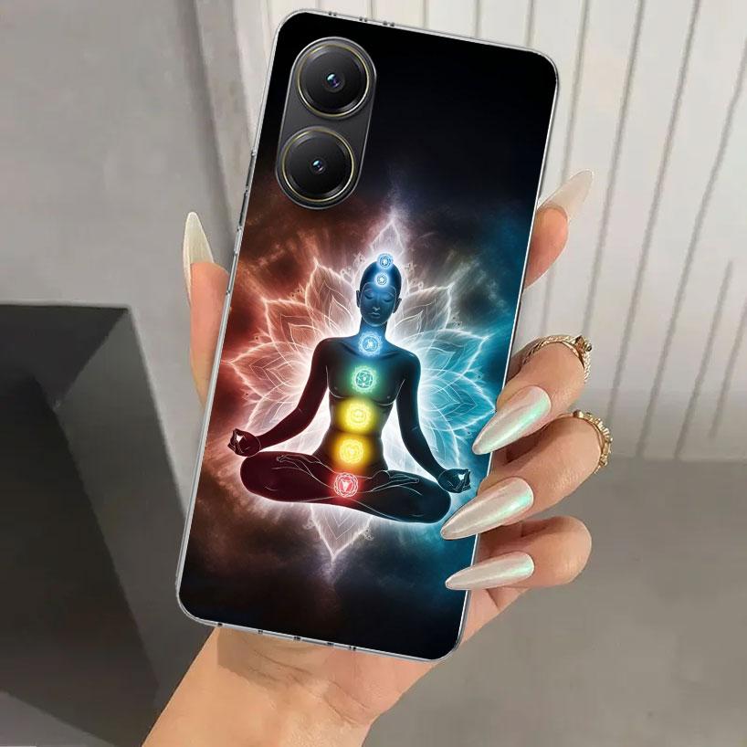 Yoga Chakra Spiritual Energy Universe Phone Case for Xiaomi Poco X5 X6 X7 Pro F7 Ultra M7 Redmi 15 15C 13 13C 12 12C 10 10A 10C