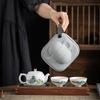 Chaxun White Porcelain Travel Tea Set