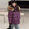 Children's Down Jacket Hooded Natural Fur Collar Winter Girls' Coat Warm White Duck Down Boys' Loose Fit Jacket