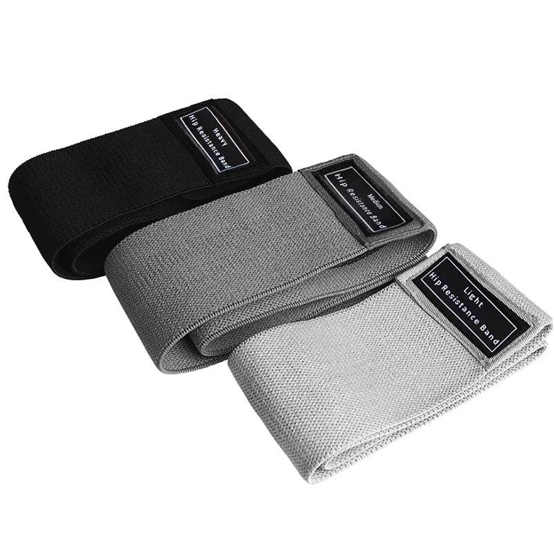 Polyester Cotton Yoga Resistance Bands Set - Booty, Squat, and Hip Lift Fitness Elastic Bands In Stock