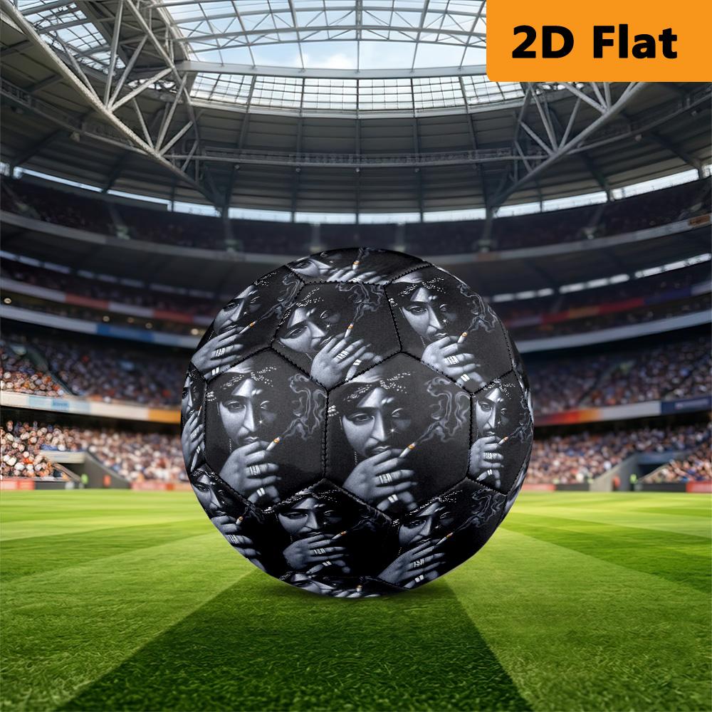 "2Pac: Until End Time" Soccer Ball Suitable for Both Training and Competition Outdoor Sports Very Elastic High Elasticity Entertainment