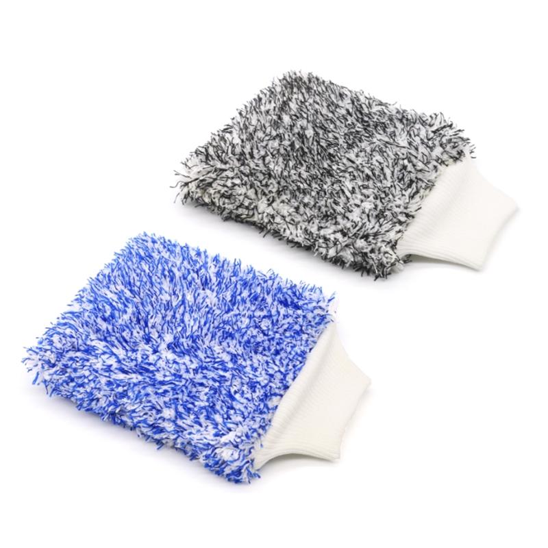 Car Wash Mitt Microfiber Washing Gloves,Water Absorbent for Effective Washing, Machine Washable Antiscratch