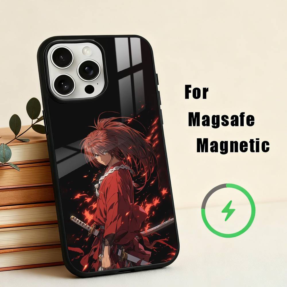 Anime R-Rurouni K-Kenshin-N Phone Case For iPhone17,16,15,14,13,12,11 Plus,Pro Max Magnetic For Magsafe Wireless Charging