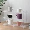 Acrylic Transparent Storage Rack Coffee Cups and Perfume Display Stand Cosmetics Storage Racks Bathroom and Bedroom Organizer