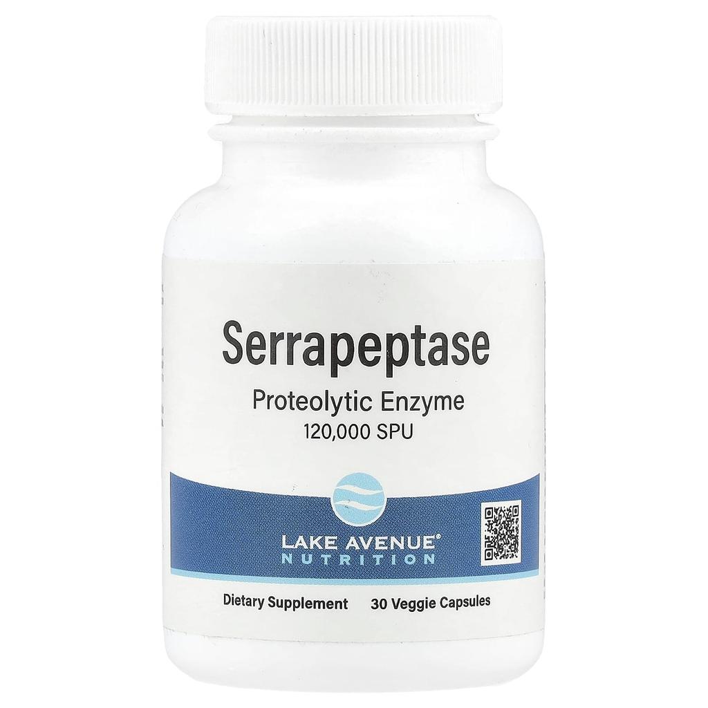 Serrapeptase, Proteolytic Enzyme, 120,000 SpU, 30 Veggie Caps