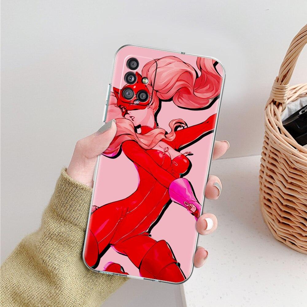 Persona 5 P5 Joker Phone Case For Samsung Galaxy A51 A71 A21S A12 A11 A31 A41 A52 A32 5G A72 A01 A50 A70 Silicone Clear Cover