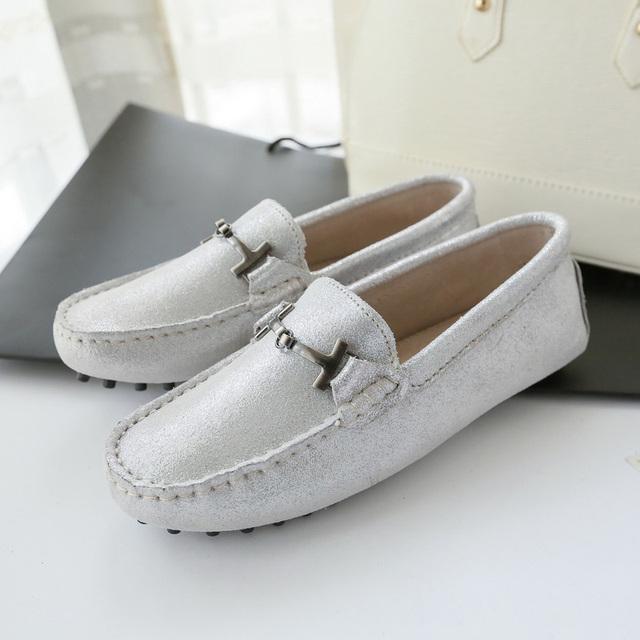 Fashion Design Women Shoes Soft Moccasins Loafers 100 %Genuine Leather Women Flat Shoes Casual Flats Lady Driving Shoes