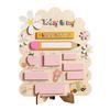 Kids Study Planner First and Last Day of School Board Sign for Kids, Reusable Wooden Cute Desktop Decor Chalkboard Sign, Writing Daily Notes Schedules