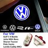 For VOLKSWAGEN 2Pcs For VW Volkswagen Golf 3 4 Sharan Touran Lavida Caddy Beetle Jetta MK4 Bora MK3 Polo LED Car Door Logo Light