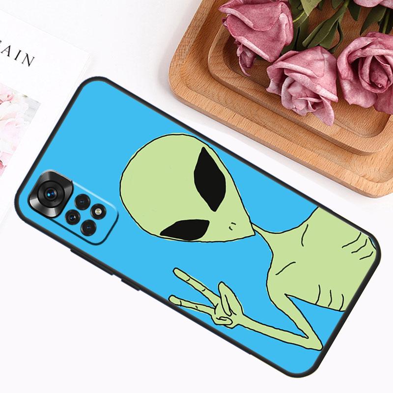 Alien Kawaii Art Case For Xiaomi Redmi Note 14 12 11 9 10 13 Pro 9S 10S 11S 12S Redmi 13C 14C 10C 12C Cover