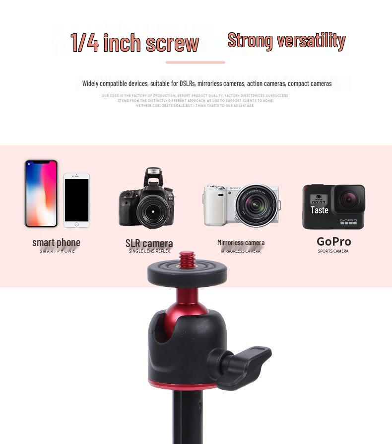 Leshetu Adjustable Desktop Tripod Stand for Video Shooting