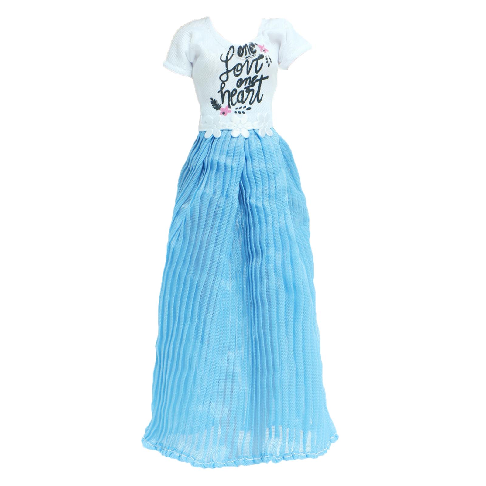 

Одежда для куклы Барби, повседневная повседневная одежда, брюки, футболка, юбка, мини-платье, пышные размеры, аксессуары для кукол 11,5 дюймов