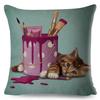 Farbe Süß Cartoon Haustier Hund Kissenbezug Kissenhülle Sofa Zuhause Auto Dekoration Tier