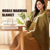 Ogrzewany szal z bezpiecznym zamkiem błyskawicznym bez użycia rąk Szybkie ogrzewanie w 15 sekund 3 regulowane ustawienia temperatury Zasilany przez USB Przenośny koc grzewczy