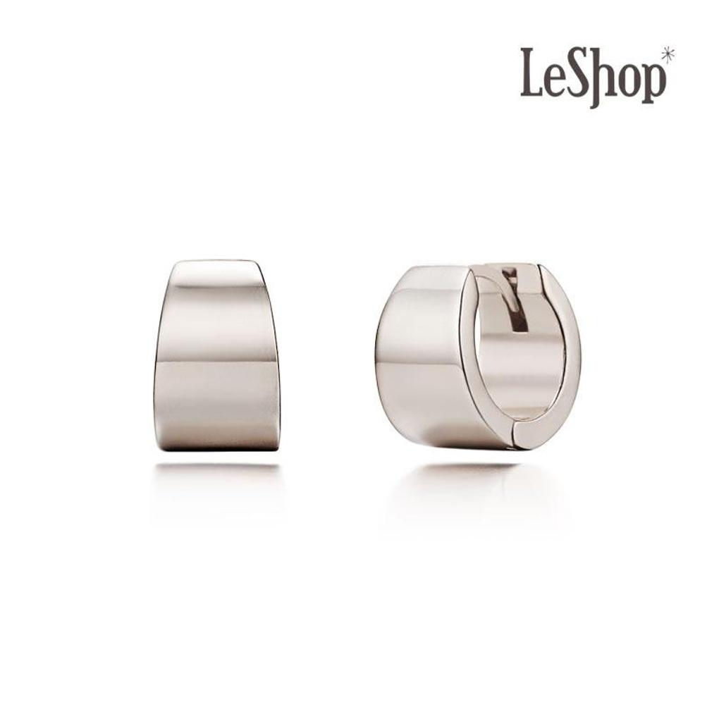 [LsSHOP] 14K Flat Point Ring Earrings (Gold Plated)_LJ0770BRE