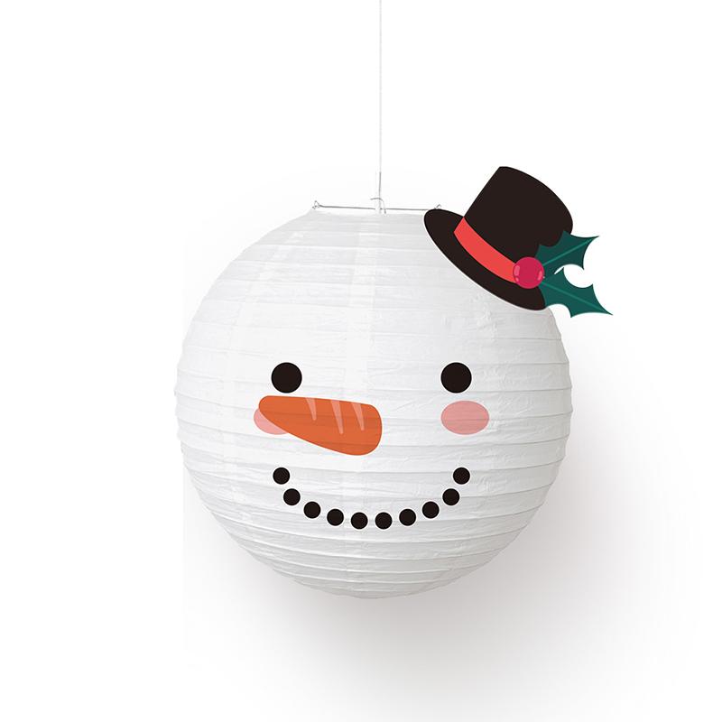 Cartoon Christmas Paper Lantern 2025 Christmas Party Home Hanging Lamps Ornaments DIY Decoration 2026 New Year Kids Gifts Favors