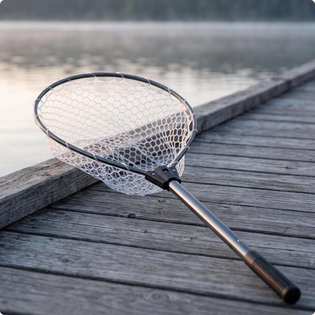 Telescopic Landing Net Portable Fishing with Silicone Bag catchFriendly Easy