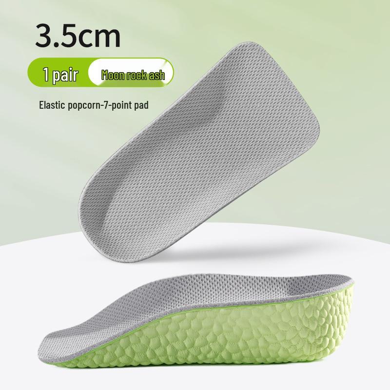 Unisex 7-Point Height-Increasing Insoles: Invisible Lift, Arch Support, Half Pads for Sneakers.