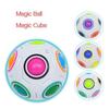 Cubo Antiestresse Bola Arco-Íris Quebra-Cabeças Cubo Mágico de Futebol Brinquedos Educativos de Aprendizagem para Crianças Adultos Crianças Brinquedos Aliviadores de Estresse