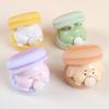 Cartoon Macaron Burger Squeeze Toy - Cute Animal Spit Bubble Squishy Stressrelief Fidget Toy Funny Vent Desktop Ornament Gift