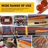 Car Interior Wood Textured Grain Vinyl Wrap Glossy Sticker Decal Sheet Film DIY