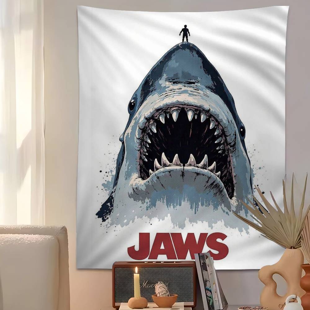JAWS Movie Colorful Tapestry Wall Hanging Bohemian Wall Tapestries Mandala Wall Art Decor