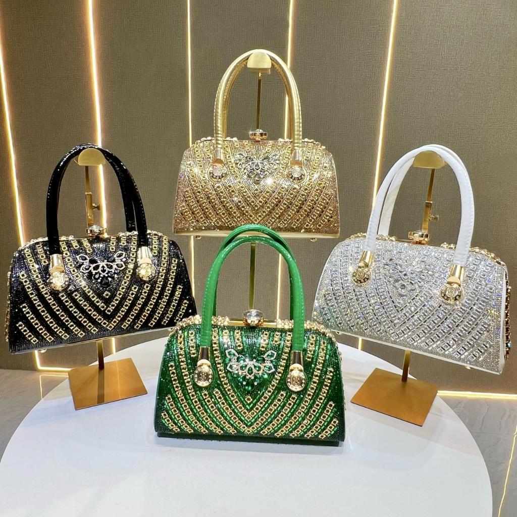Dinner Bag, Diamond-encrusted Crossbody Bag, Large Capacity, High-end, Light Luxury Handbag, Women's Bag