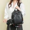 Soft Leather Backpack Student Schoolbag Large Capacity Travel Bag PU Women's Backpack