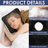 Ear Piercing Pillow Cotton O Type Hollow Design Side Sleeping Pillows Soft and Comfortable Donut Pillow for Home Travel Office