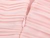 2026 Spring Women's European Style Pink Chiffon Long Dress with Short Sleeves