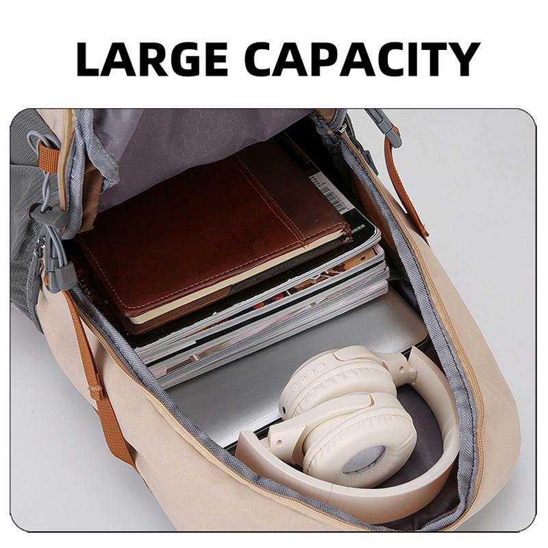 Outdoor Climbing Backpack Large Storage Travel Communting Shopping Camping Bag Short Distance College Laptop Portable Schoolbag