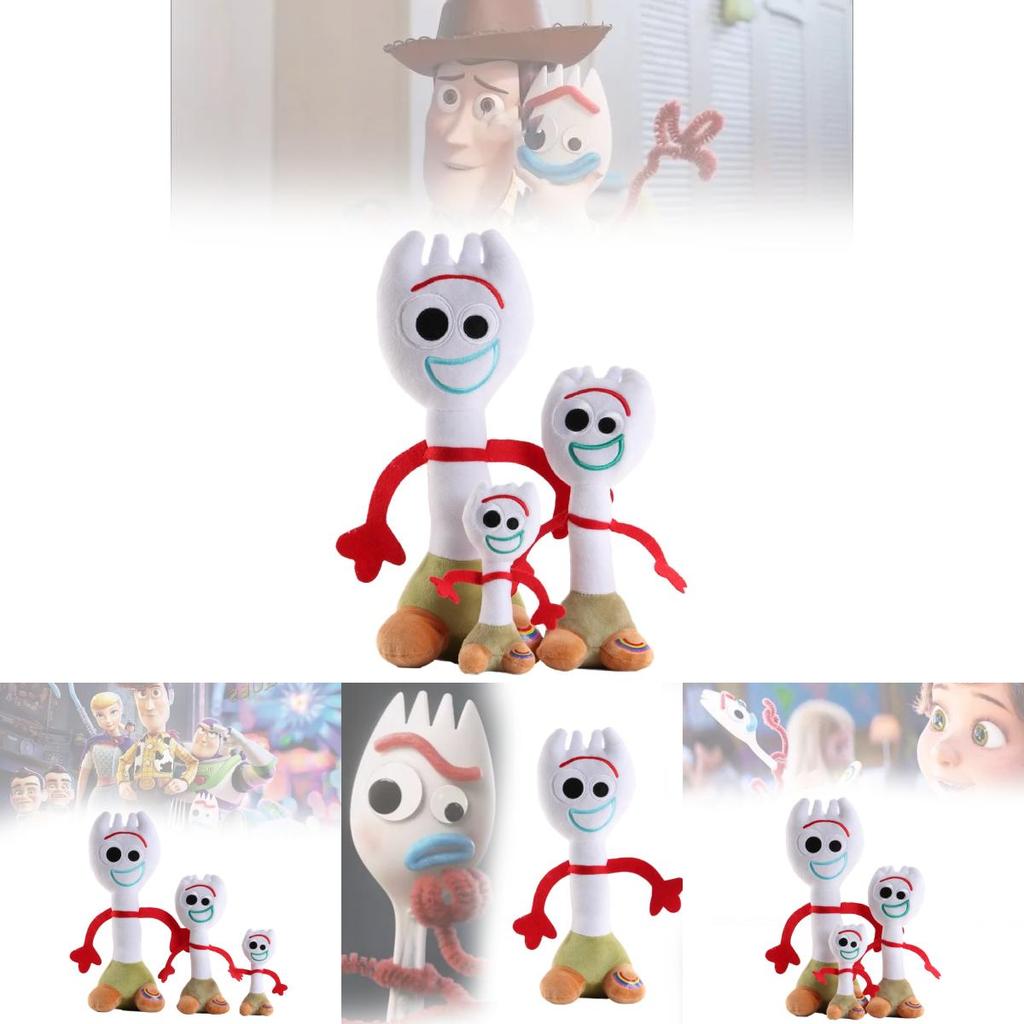 Peluche Coccolosi Toy Story 4 Woody e Forky in Varie Misure con Morbido Peluche Accogliente