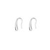 S925 Sterling Silver Women's Simple Korean Style Water Drop Stud Earrings for Sleeping