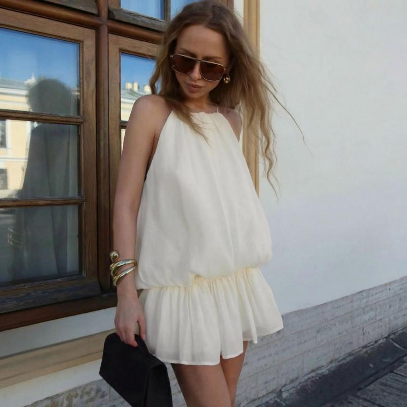 French Style Tencel Slip Dress Set Women 2026 Casual Two Piece Elegant Outfit