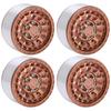 4pcs Beadlock RC Car Wheel Hub Set 1.9in Aluminum Alloy Tire   for 1Celsius10 1Celsius12 1Celsius14 Remote Control Cars