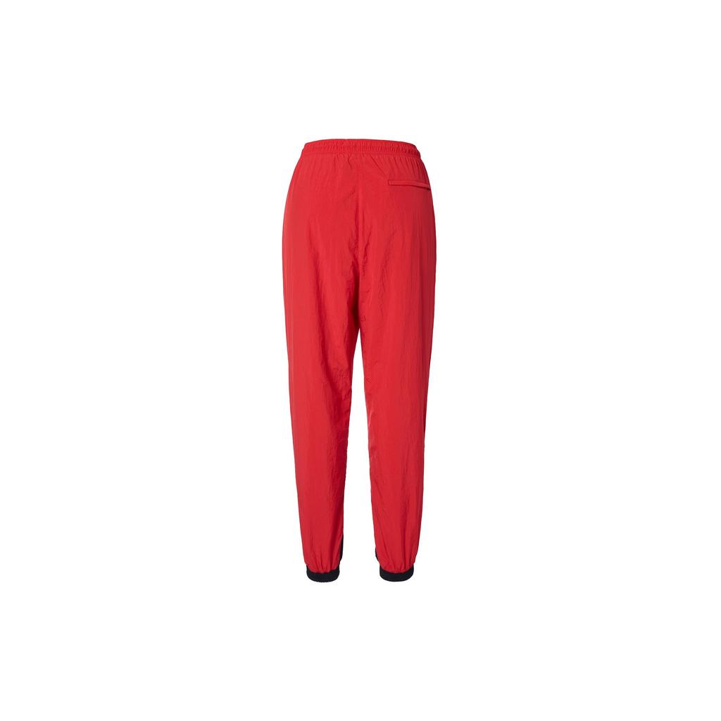 Nike Retro Logo Weave Design Long Loose Knit Sweatpants Men Bottoms Red AR9895-657