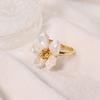 Pearl Ring Niche Retro High-end Flower Light Luxury Niche Ring Cool Style Elegant Accessory