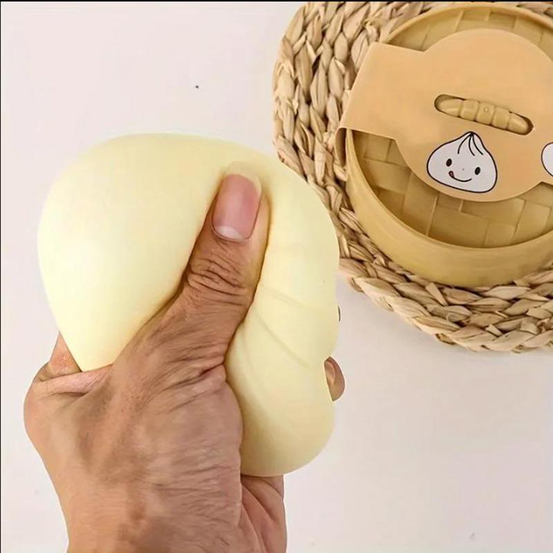 Cartoon Animal Dumpling Anti Stress Ball Squishy Fidget Toys Soft Flour Ball Bun Vent Sensory Release Squeeze Toy For Kids Gift