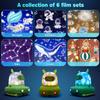 Music Projector Night Light for Kids 3 in 1 Cute Deer Star Projector 6 Films Speaker Kids Room Decor Lamp