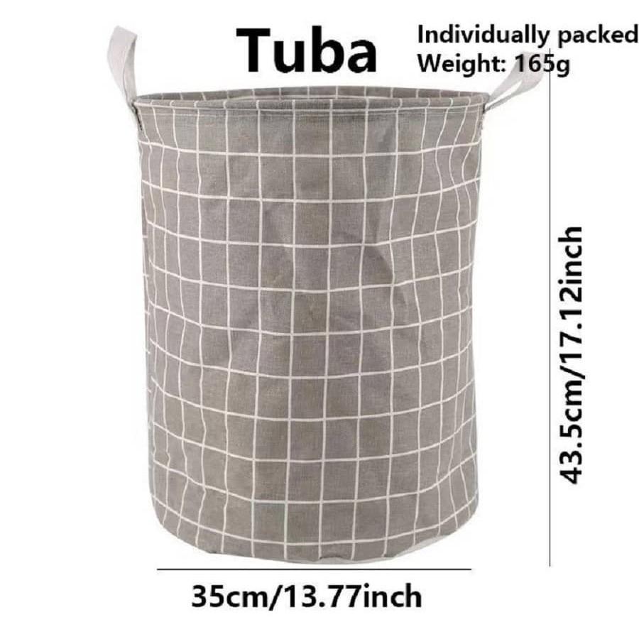 Foldable Fabric Storage Basket for Laundry, Toys & Clothes